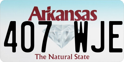 AR license plate 407WJE