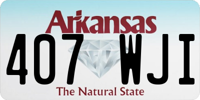 AR license plate 407WJI
