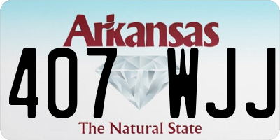 AR license plate 407WJJ