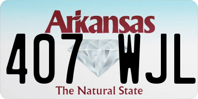 AR license plate 407WJL
