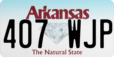 AR license plate 407WJP