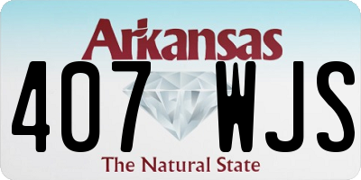 AR license plate 407WJS