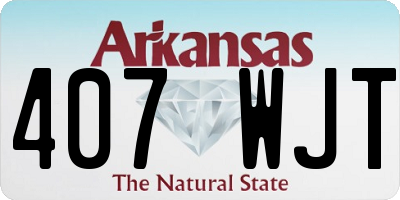 AR license plate 407WJT