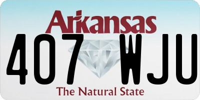 AR license plate 407WJU