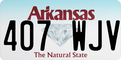 AR license plate 407WJV