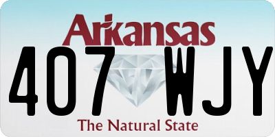 AR license plate 407WJY