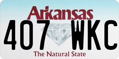 AR license plate 407WKC