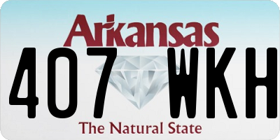 AR license plate 407WKH