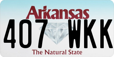 AR license plate 407WKK