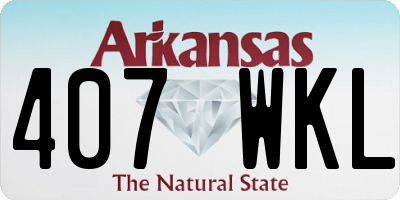 AR license plate 407WKL