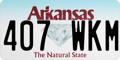 AR license plate 407WKM