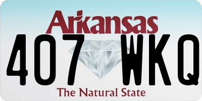 AR license plate 407WKQ