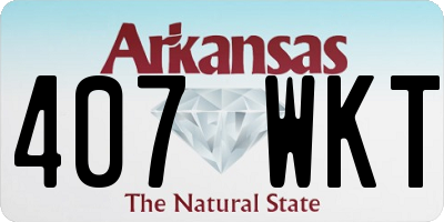 AR license plate 407WKT