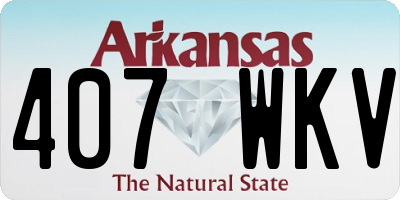 AR license plate 407WKV