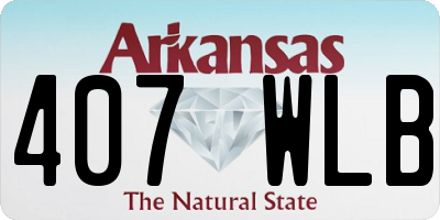 AR license plate 407WLB
