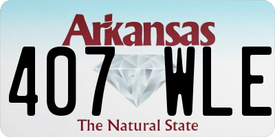 AR license plate 407WLE