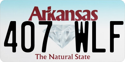 AR license plate 407WLF