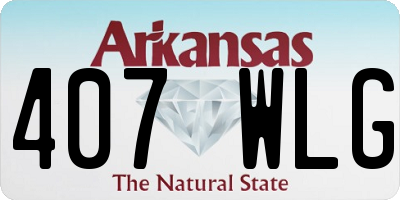 AR license plate 407WLG