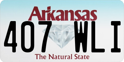AR license plate 407WLI