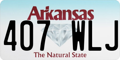 AR license plate 407WLJ