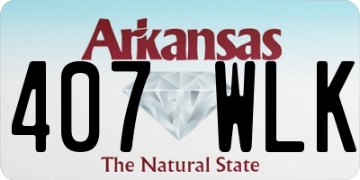 AR license plate 407WLK
