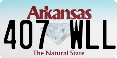 AR license plate 407WLL