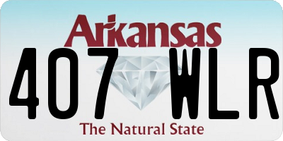 AR license plate 407WLR