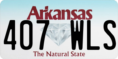 AR license plate 407WLS