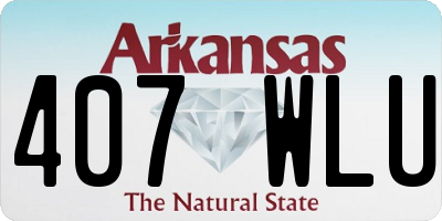 AR license plate 407WLU