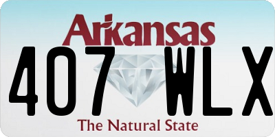 AR license plate 407WLX