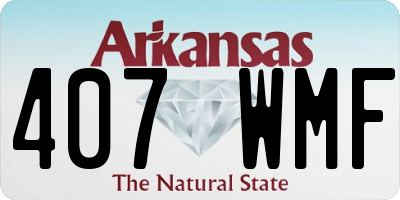 AR license plate 407WMF