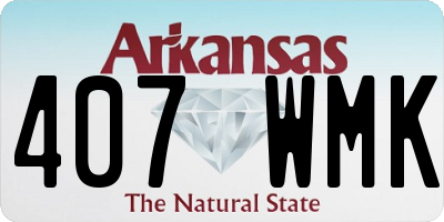 AR license plate 407WMK