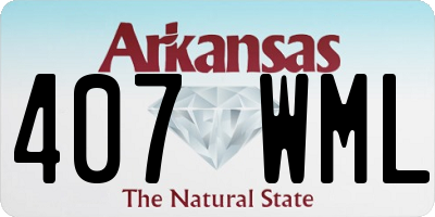 AR license plate 407WML