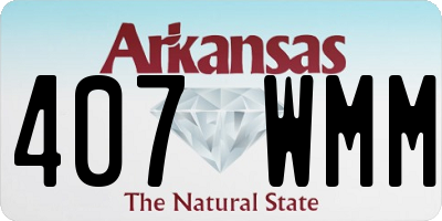 AR license plate 407WMM