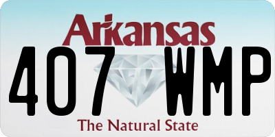 AR license plate 407WMP
