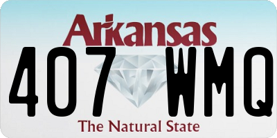 AR license plate 407WMQ