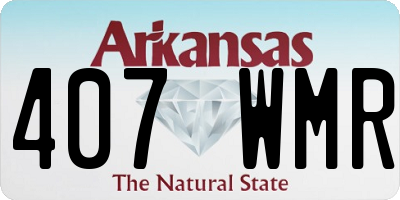 AR license plate 407WMR