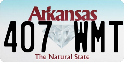AR license plate 407WMT