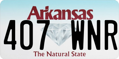 AR license plate 407WNR