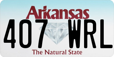 AR license plate 407WRL