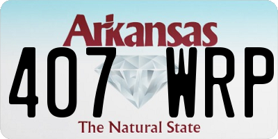 AR license plate 407WRP