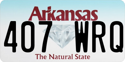 AR license plate 407WRQ