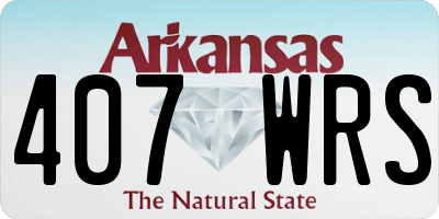 AR license plate 407WRS