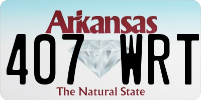 AR license plate 407WRT