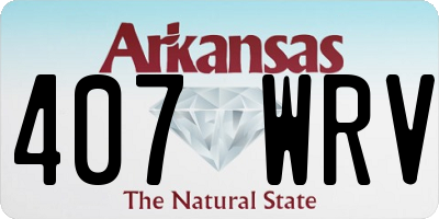 AR license plate 407WRV