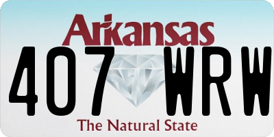 AR license plate 407WRW