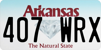 AR license plate 407WRX