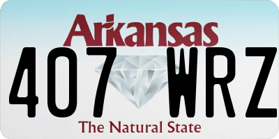 AR license plate 407WRZ