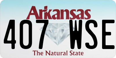 AR license plate 407WSE