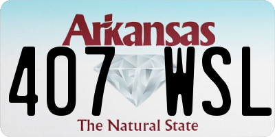 AR license plate 407WSL
